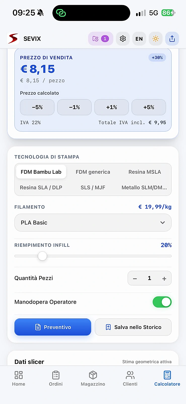 SEVIX: Personalizza ogni stampa